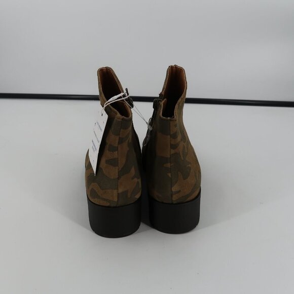 Lucky Brand Women's Camo Booties Side Zip Size 8 Waterproof Suede New with tags - Picture 9 of 10